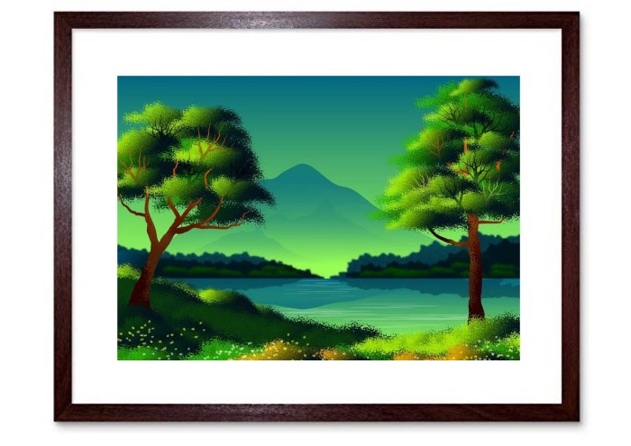Landscape Illustration Nature Painting Drawing